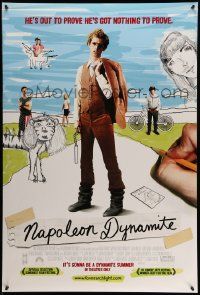 4w648 NAPOLEON DYNAMITE advance DS 1sh '04 Jared Hess, Jon Heder's got nothing to prove!