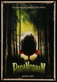 4w683 PARANORMAN advance DS 1sh '12 August style, you don't become a hero by being normal!
