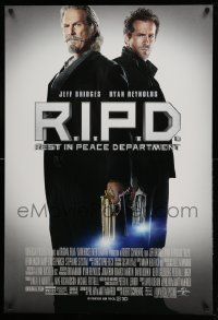 4w727 R.I.P.D. DS 1sh '13 Ryan Reynolds & Jeff Bridges from the Rest In Peace Department!