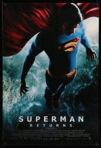 4w876 SUPERMAN RETURNS advance DS 1sh '06 06.30 style, Bryan Singer, image of Routh in space!
