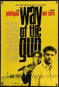 4w967 WAY OF THE GUN DS 1sh '00 cool image of Ryan Phillippe and Benicio Del Toro!