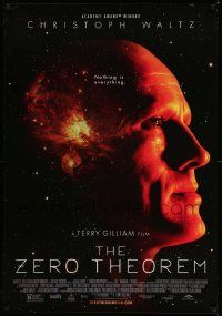 4w993 ZERO THEOREM 1sh '13 Terry Gilliam, David Thewlis, Matt Damon, image of Christoph Waltz!