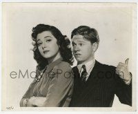 4x058 ANDY HARDY MEETS DEBUTANTE deluxe 8x10 still '40 great c/u of Mickey Rooney & Ann Rutherford!