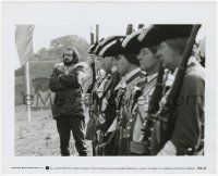 4x084 BARRY LYNDON candid deluxe 8x10 still '75 Stanley Kubrick on the set by men holding rifles!