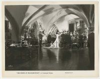 4x130 BRIDE OF FRANKENSTEIN 8x10.25 still '35 many people & pretty lady carrying man in huge room!