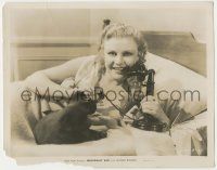 4x134 BROADWAY BAD 8x10.25 still '33 great close up of sexy Ginger Rogers with puppy & phone!