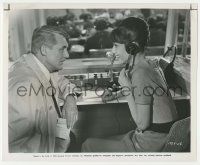 4x164 CHARADE 8.25x10 still '63 Cary Grant & Audrey Hepburn discuss her husband's murder!
