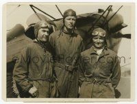 4x165 CHARLES LINDBERGH 6x8 news photo '28 replacing leader of The Three Musketeers flying trio!