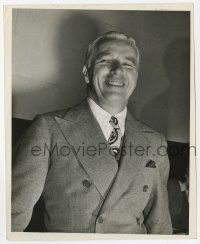 4x174 CHARLIE CHAPLIN 8x10 still '44 the legendary actor smiling in suit & tie without makeup!