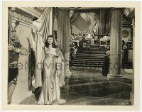 4x185 CLEOPATRA 8x10.25 still '34 Claudette Colbert raising her arm under palace curtain by guard!