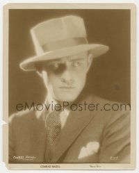 4x193 CONRAD NAGEL 8x10 still '20s great head & shoulders portrait wearing suit & tie + hat!