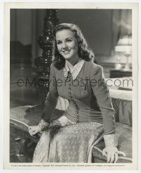 4x229 DEANNA DURBIN 8.25x10 still '41 great seated smiling close up from It Started With Eve!