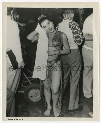 4x233 DEBRA PAGET 8.25x10 still '54 soaking wet candid in skimpy costume from Princess of the Nile!
