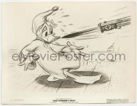 4x235 DER FUEHRER'S FACE 8x10 key book still '43 Donald Duck scared by swastika rifle & bayonet!