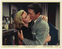 4x012 DESIGNING WOMAN color 8x10 still #1 '57 romantic c/u of Gregory Peck & sexy Lauren Bacall!