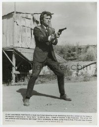 4x251 DIRTY HARRY 7.5x9.75 still '71 classic full-length image of Clint Eastwood pointing his gun!