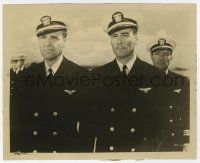 4x257 DIVE BOMBER 8x10 still '41 Errol Flynn, Ralph Bellamy & Robert Armstrong in dress uniform!