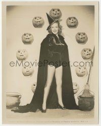 4x265 DOROTHY WELLES 8x10.25 still '45 the sexy Paramount starlet in skimpy Halloween witch outfit!