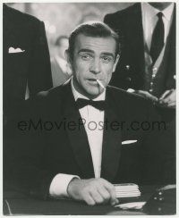 4x279 DR. NO 8.25x10 still '62 fantastic portrait of Sean Connery as James Bond smoking in casino!
