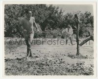 4x280 DR. NO 8x10 English still '62 Connery as James Bond & Andress running through shallow water!