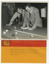 4x292 DUEL IN THE SUN candid 8.25x10 still '47 King Vidor instructs Joseph Cotten by pool table!