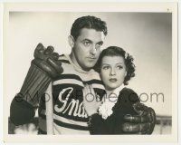 4x344 GAME THAT KILLS 8x10 still '37 Rita Hayworth & hockey player Charles Quigley by Schafer!