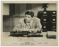 4x347 GANG WAR 8x10.25 still '58 c/u of super young mobster Charles Bronson in police department!