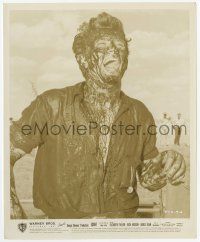4x358 GIANT candid 8x10 still '56 best close up of excited James Dean when he strikes oil!
