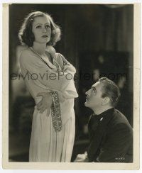 4x392 GRAND HOTEL 8x9.75 still '32 c/u of seated John Barrymore looking up at Greta Garbo!