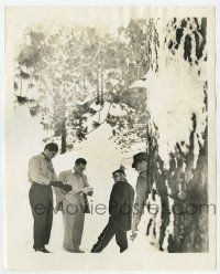 4x416 HOLIDAY candid 8x10 still '38 Cary Grant, Nolan & director George Cukor in snow by Kahle!