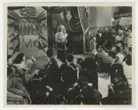 4x419 HOLLYWOOD CANTEEN deluxe 8x10 still '44 crowd of soldiers watches Bette Davis on stage!