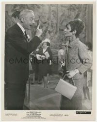 4x428 HOW TO STEAL A MILLION 8x10 still '66 Audrey Hepburn stares at auctioneer Roger Treville!