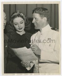 4x464 JANE GREER/RUDY VALLEE 8x10 still '43 when she was Bettyjane w/ future husband in uniform!