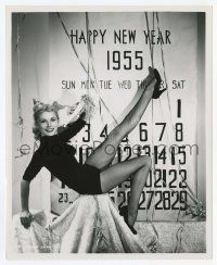 4x470 JANET LEIGH 8.25x10 still '54 celebrating New Year's Eve in fishnet stockings by Cronenweth!