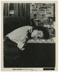 4x482 JOAN COLLINS 8.25x10 still '57 close up laying head on table from The Wayward Bus!