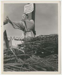 4x491 JOAN OF ARC 8.25x10 still '48 close up of Ingrid Bergman about to be burned at the stake!