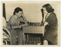 4x499 JUDY GARLAND/FREDDIE BARTHOLOMEW 8x10.25 still '38 playing chess on set of Listen Darling!