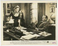 4x563 LILLIAN RUSSELL 8.25x10.25 still '40 Alice Faye & Leo Carrillo smile at each other in office