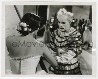 4x564 LIMELIGHT 7.25x9 news photo '52 Charlie Chaplin as clown backstage w/ballerina Claire Bloom!