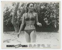 4x597 MAMA'S DIRTY GIRLS 8.25x10 still '74 great close up of sexy Sondra Currie in skimpy bikini!
