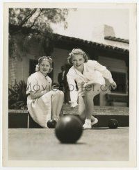 4x624 MARY CARLISLE/JEAN CHATBURN 8x10 still '36 the sexy actresses playing a game of bocce ball!