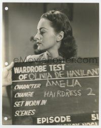4x660 MY LOVE CAME BACK wardrobe test 7.5x9.5 still '40 Olivia de Havilland in costume as Amelia!
