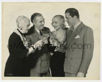 4x676 NO MORE ORCHIDS 8x10.25 still '32 Carole Lombard, Lyle Talbot, Hale & Connolly toasting!