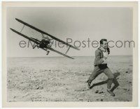 4x678 NORTH BY NORTHWEST 8x10.25 still '59 classic scene with Cary Grant & cropduster, Hitchcock!