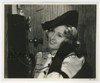 4x687 OFF THE RECORD 8.25x10 still '39 c/u of pretty Joan Blondell talking on old fashioned phone!