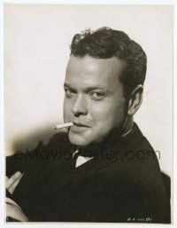 4x692 ORSON WELLES 7.5x9.5 still '47 smoking portrait in pinstripe suit from Lady From Shanghai!
