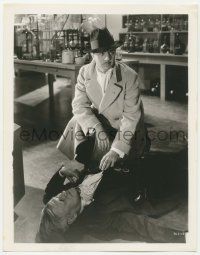 4x753 RENDEZVOUS 8x10.25 still '35 William Powell finds dead man on ground in laboratory!
