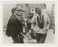 4x789 SCAPEGOAT candid deluxe 8x10.25 still '59 Bette Davis & Alec Guinness meeting on the set!