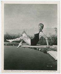 4x804 SHELLEY WINTERS 8.25x10 still '50 great c/u in swimsuit on diving board over lake, Frenchie!