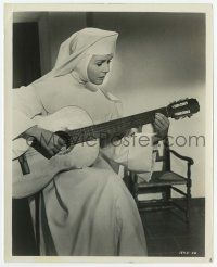 4x810 SINGING NUN 8x10 still '66 close up of Debbie Reynolds in nun's habit playing guitar!